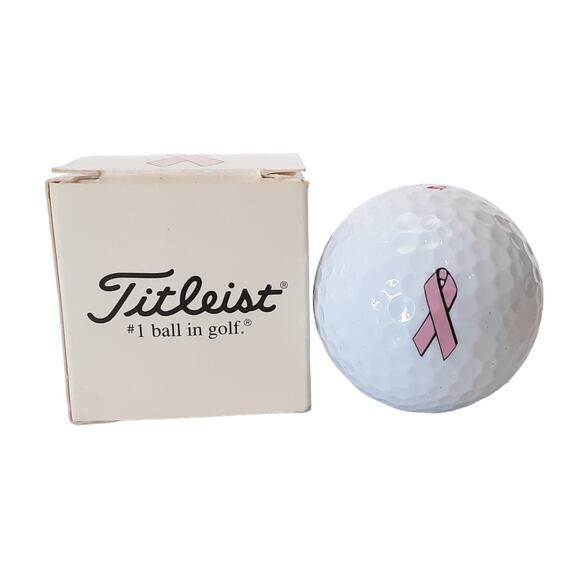 Titleist Breast Cancer Awareness Pink Ribbon Golf Balls 2 Set NWT - Picture 1 of 6